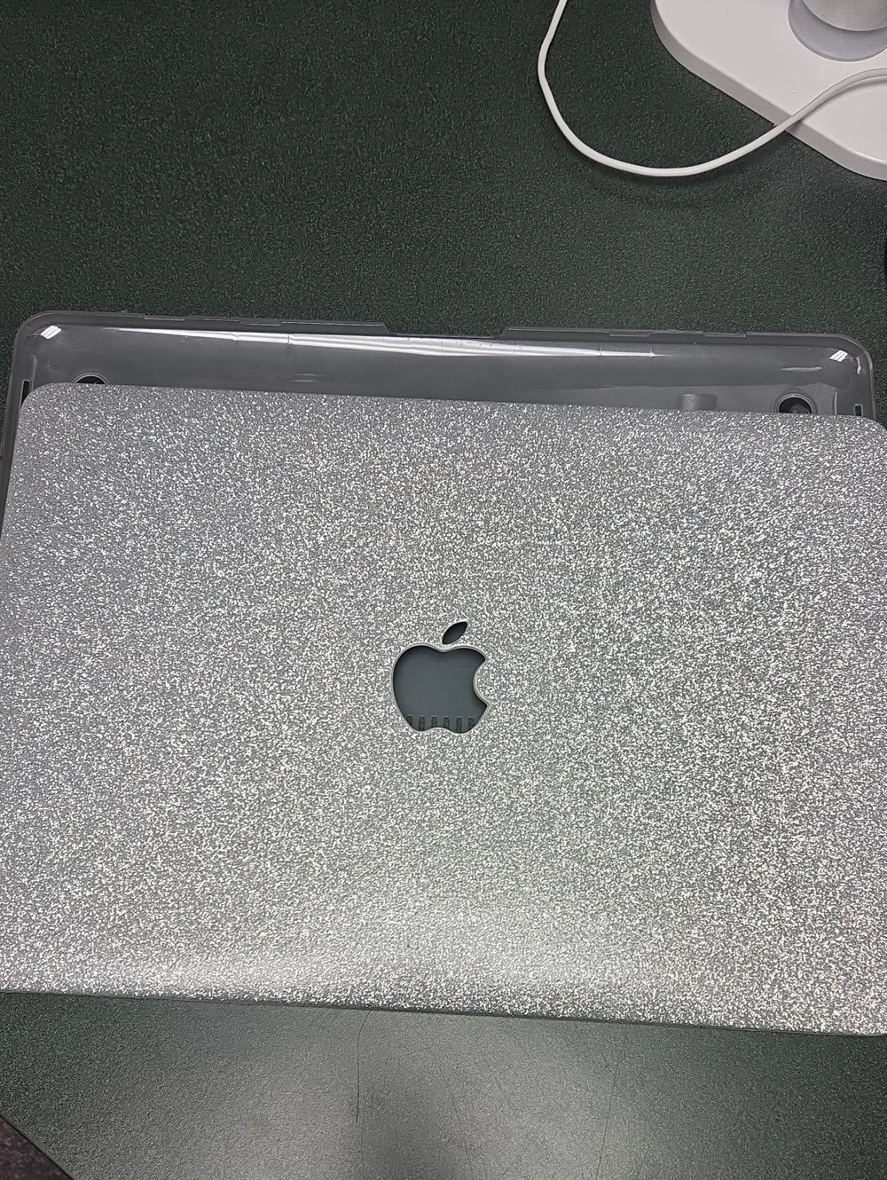 Apple Silver Glitter MacBook Cover